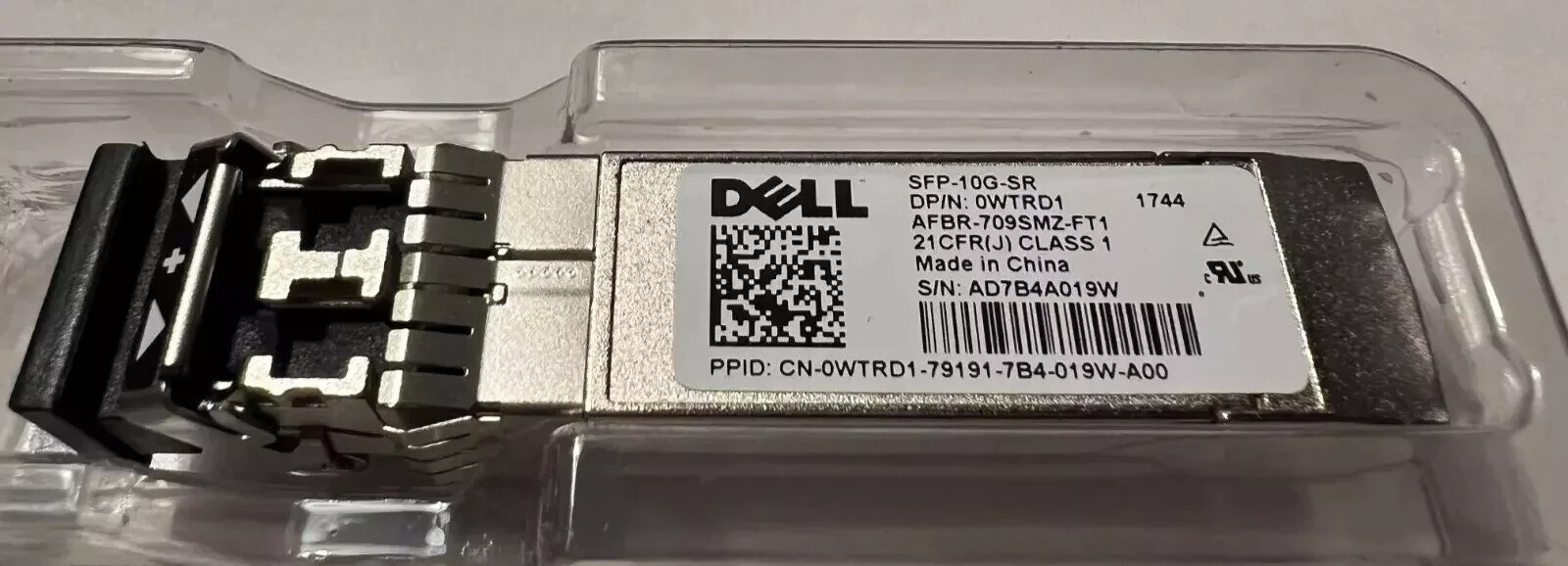 Dell Networking Transceiver SFP+ 10GbE SR 850nm 300m with 60 days warranty