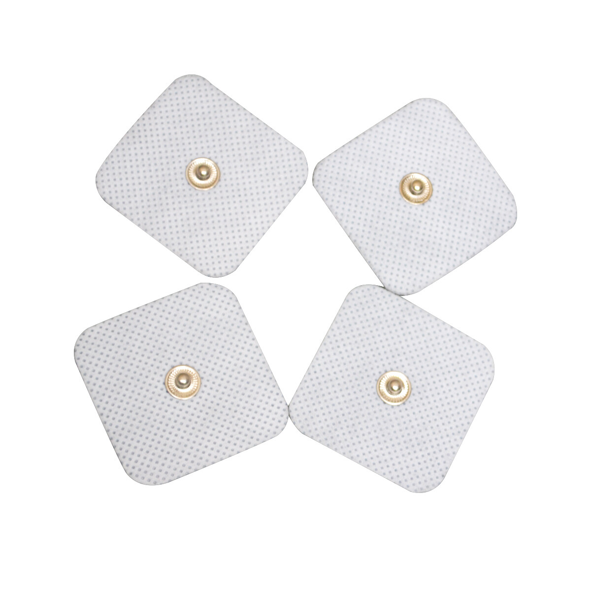 Non-woven square button electrode pads self-adhesive For TENS Machine 4*4cm