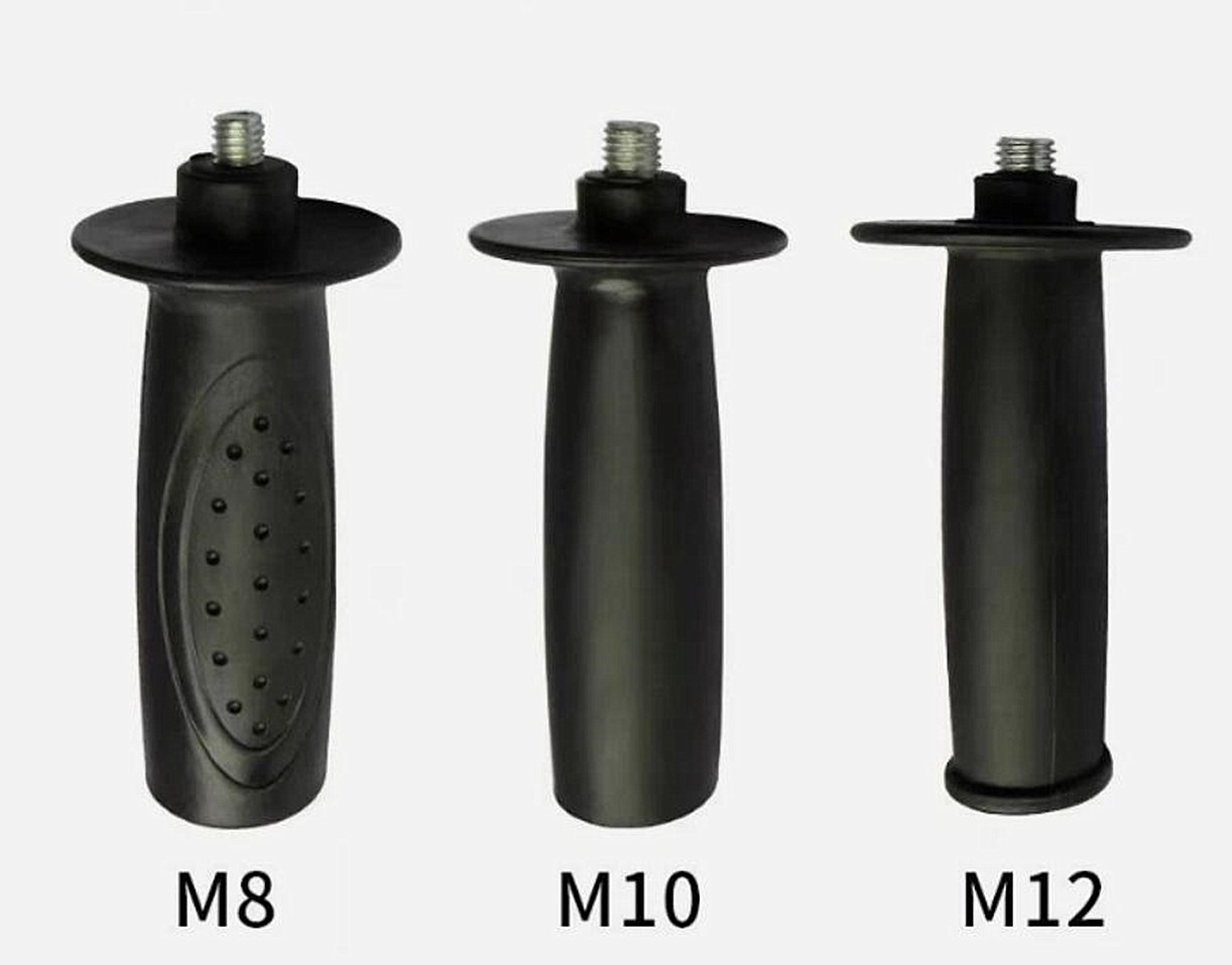 1Pcs M8 M10 M12 Thread Auxiliary Side Handle Black For CNC Angle Grinder PartS
