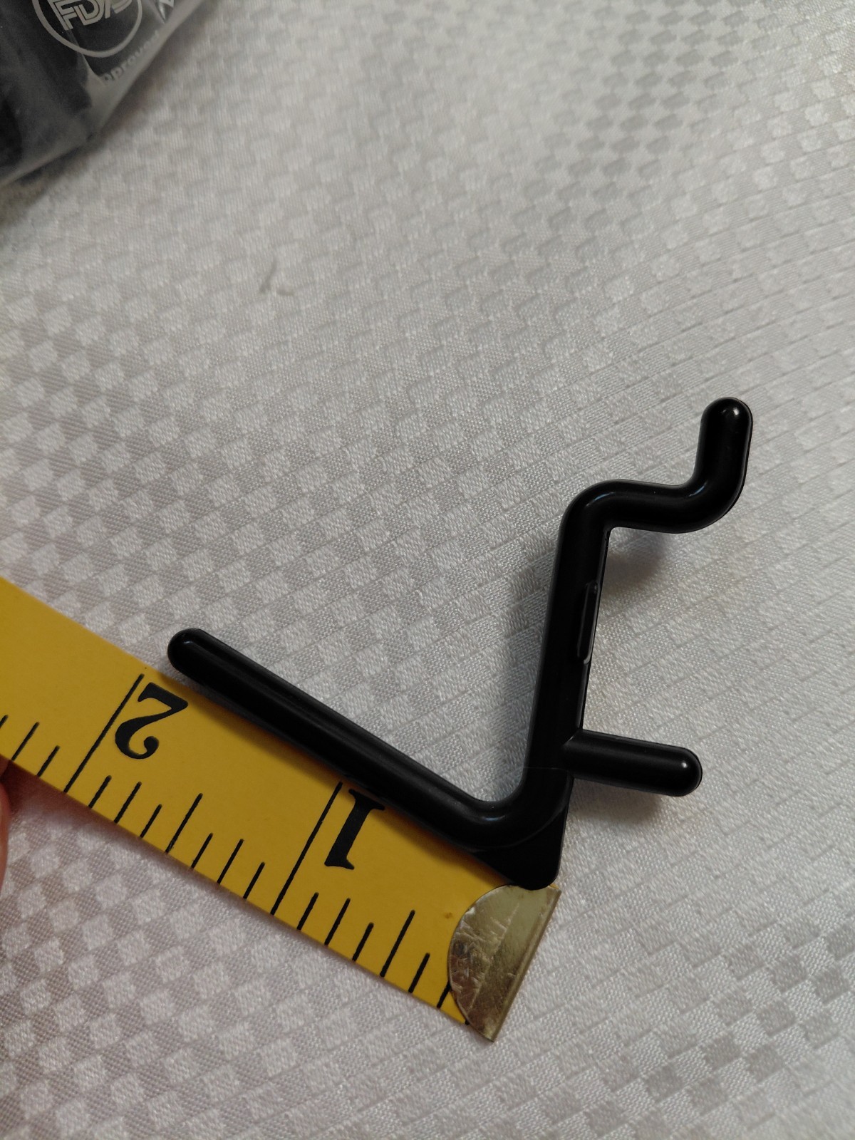 Black Plastic 2 in J-Hook Pegboard Display Hooks for Retail Gridwall 150ct