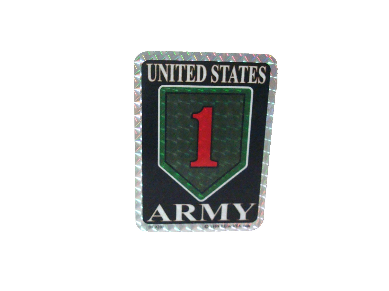1ST INFANTRY DIVISION VETERAN   STICKER  3&3/4 inches