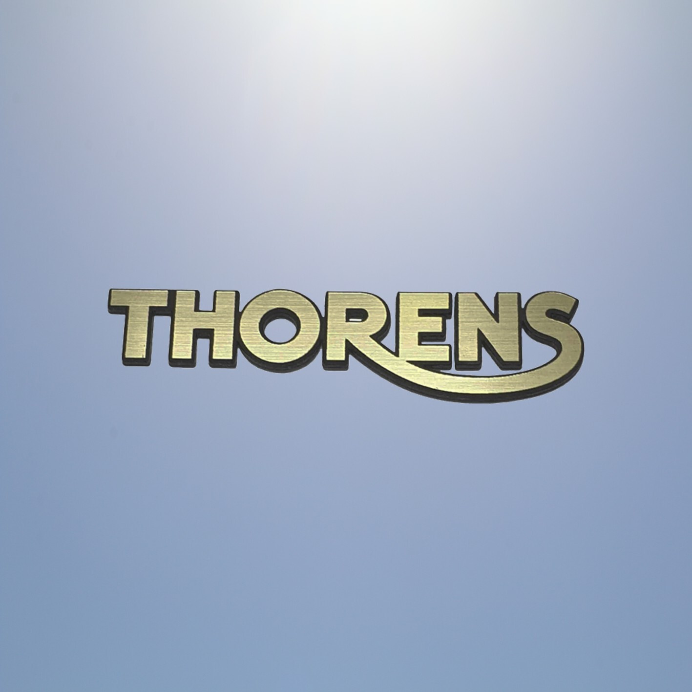 THORENS emblem brusched replacament badge logo decal sticker plate aufkleber