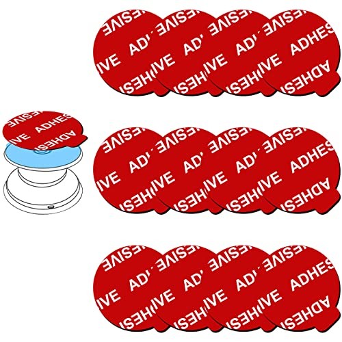 12 Pack Sticky Adhesive Compatible with Socket Base, Double-Sided Replacement