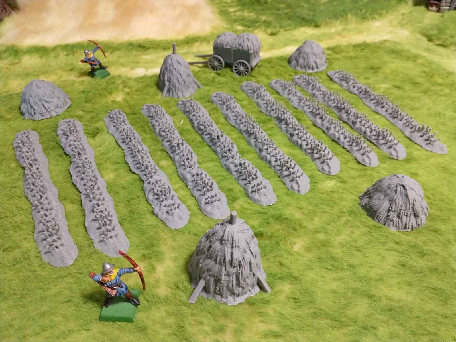 Harvested  Hay Field 28mm Farm Terrain D&D Warhammer WHFB MESBG Bolt Action