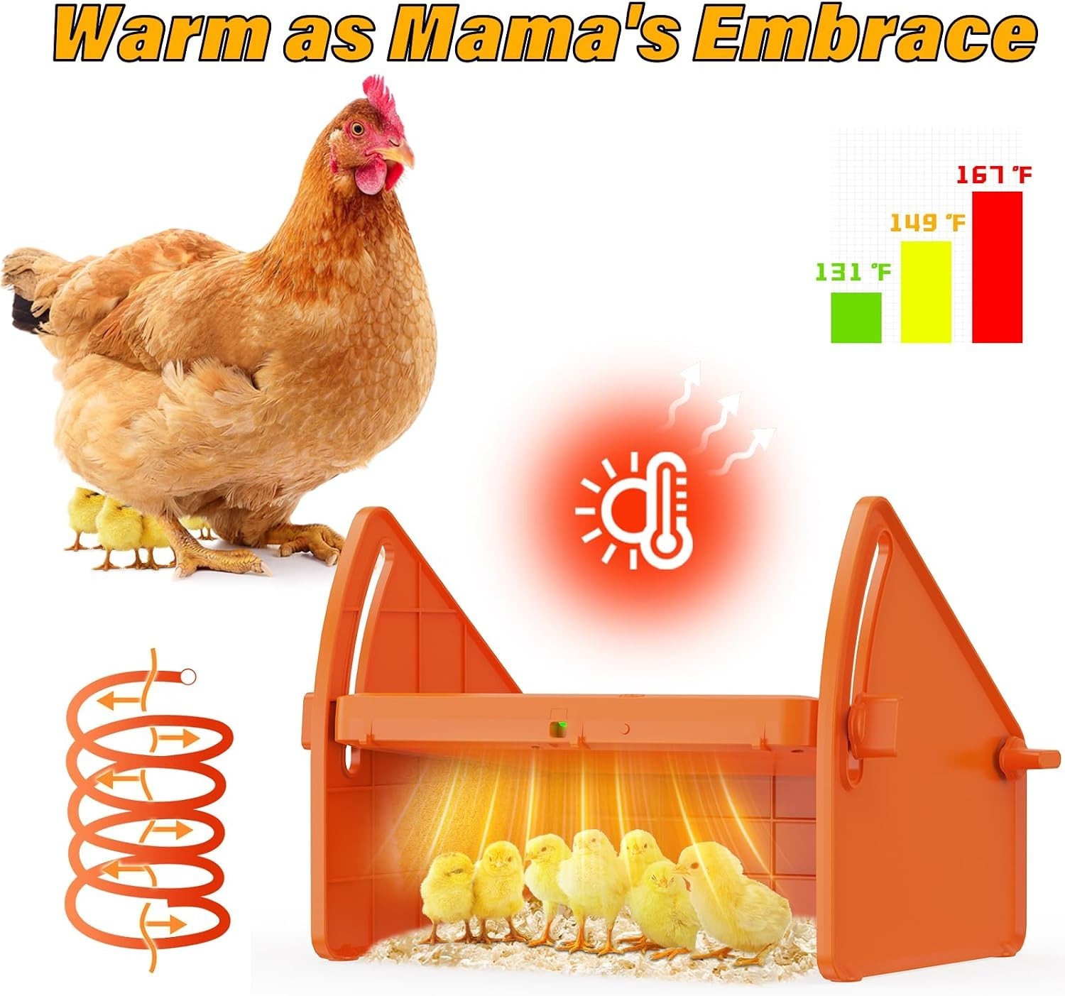 Heating Brooder Plate for Chicks Ducklings, Adjustable 3 Levels Temperature B...
