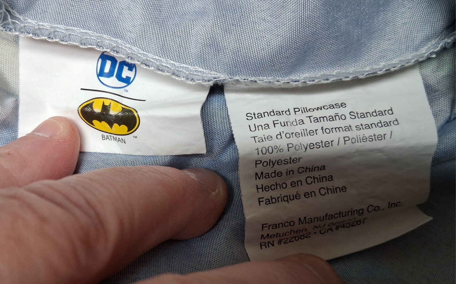 Batman And Batmobile Standard Size Pillowcase