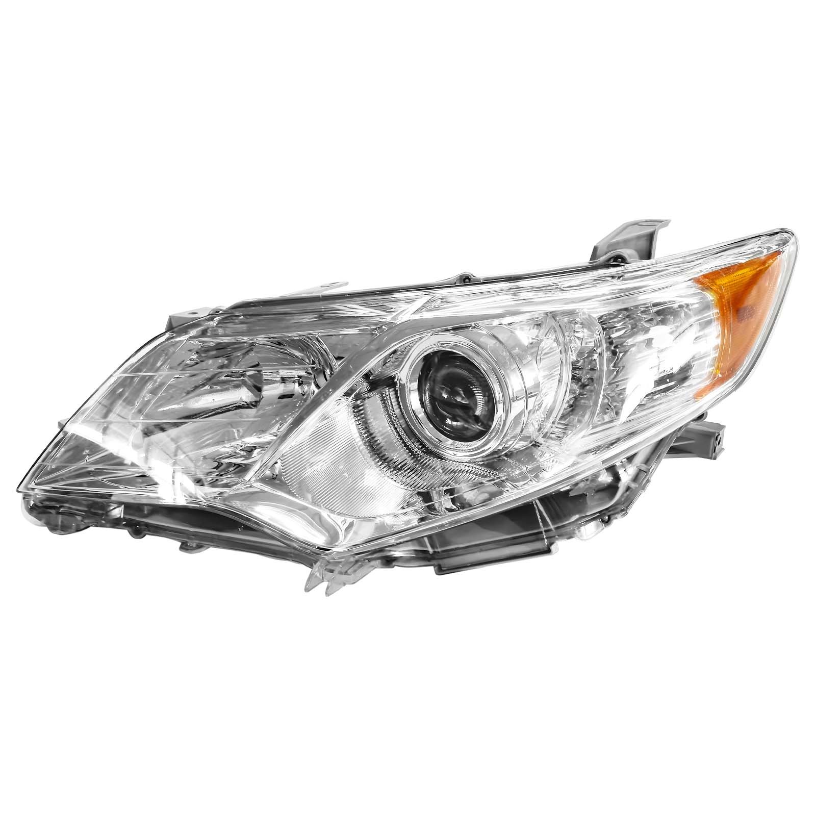 For 2012-2014 12 Toyota Camry Left+Right Headlights Assembly Projector Chrome
