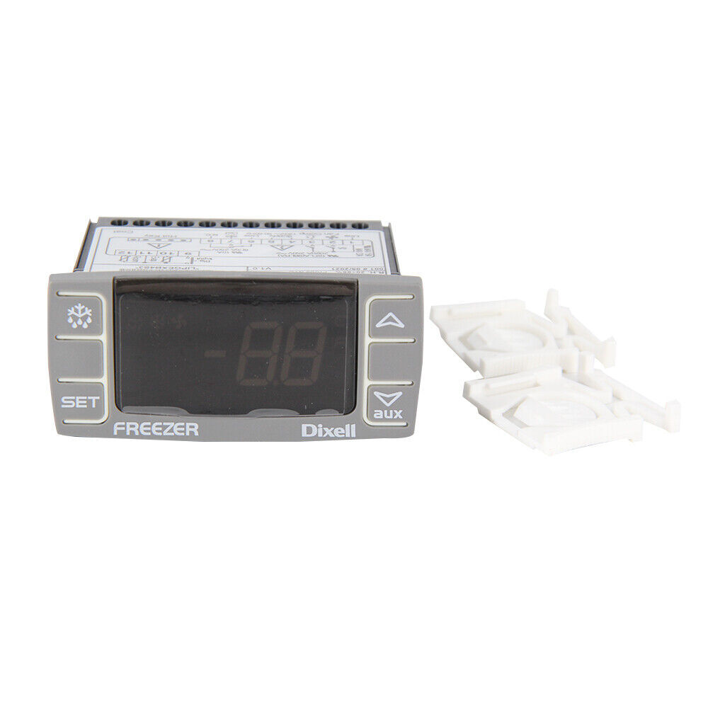 Dixell Temperature Controller XR06CX-4N1F1 w/ 2pcs probes & brackets black panel