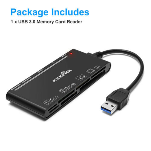 7-IN-1 USB 3.0 Memory Card Reader for PC/Camera 7 Ports for Micro SD SDXC SDHC