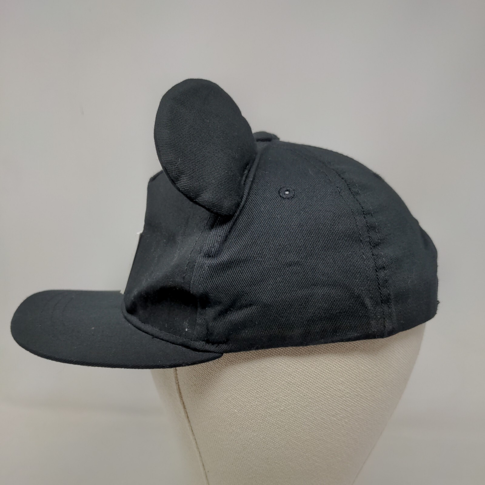 Disney Junior Mickey Boy's Snapback Hat Black OSFM Ears Distressed