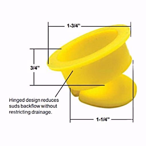 WAL-RICH 0414502 PVC TAILPIECE CHECK VALVE
