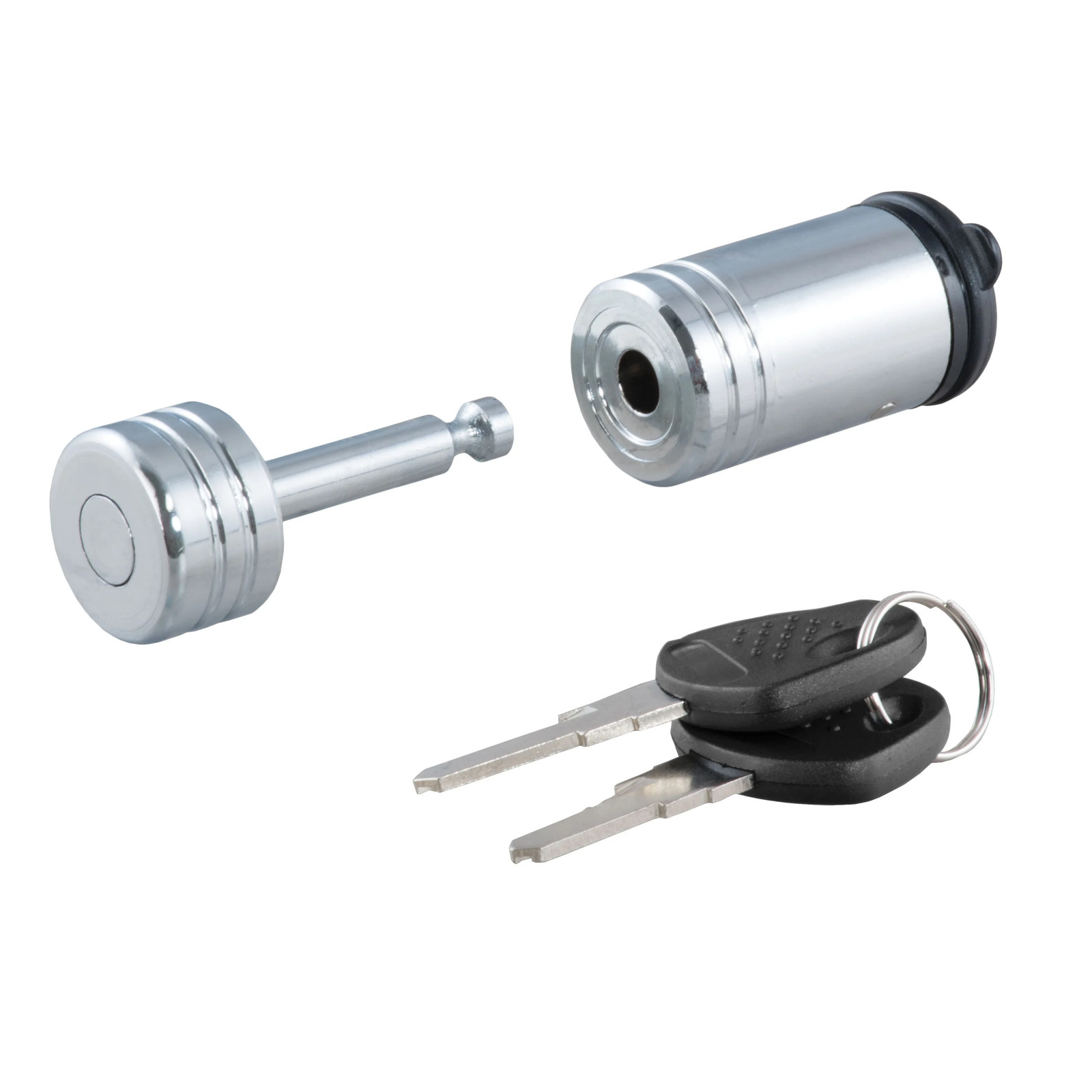 CURT Coupler Trailer Lock 1/4in Pin 7/8in Latch Barbell Chrome - 23520