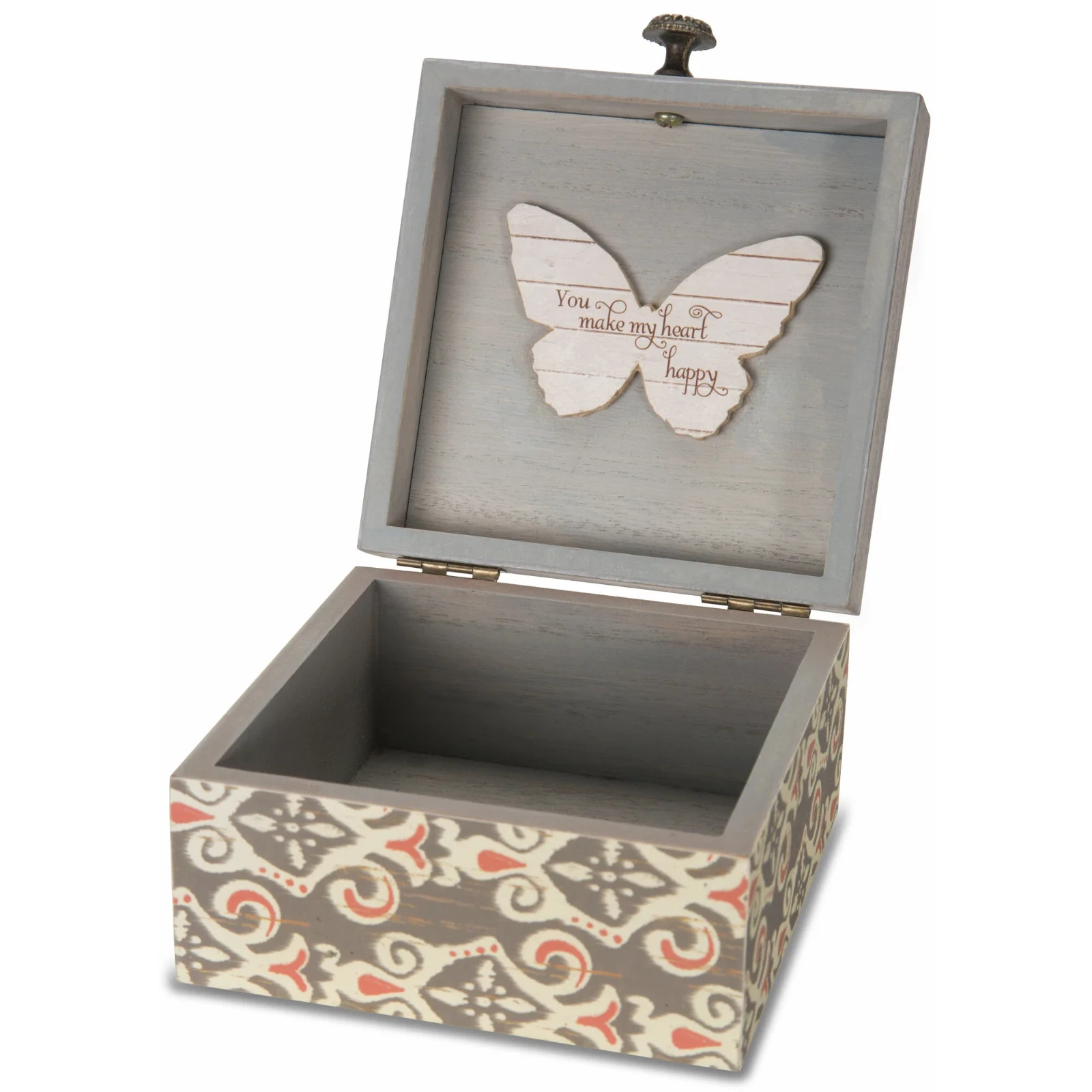 MDF Someone Special 4.5" Keepsake Box Hinged keepsake box with butterfly shaped