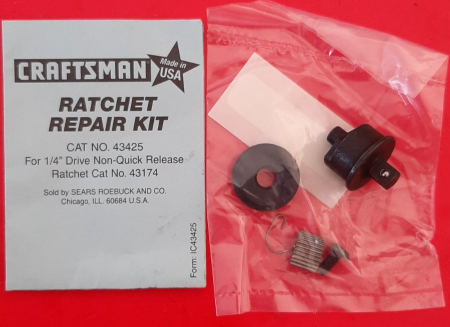 Craftsman USA 1/4" Repair Rebuild Kit 43425 for Round Head TriWing Ratchet 43174