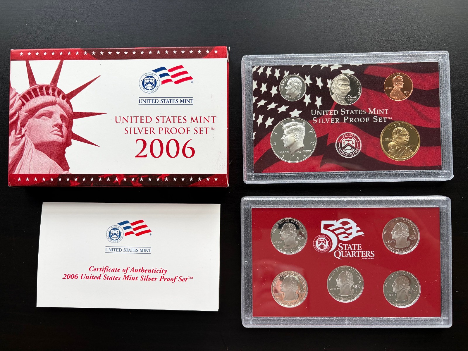 2006-S Complete SILVER Proof Set w Box and COA