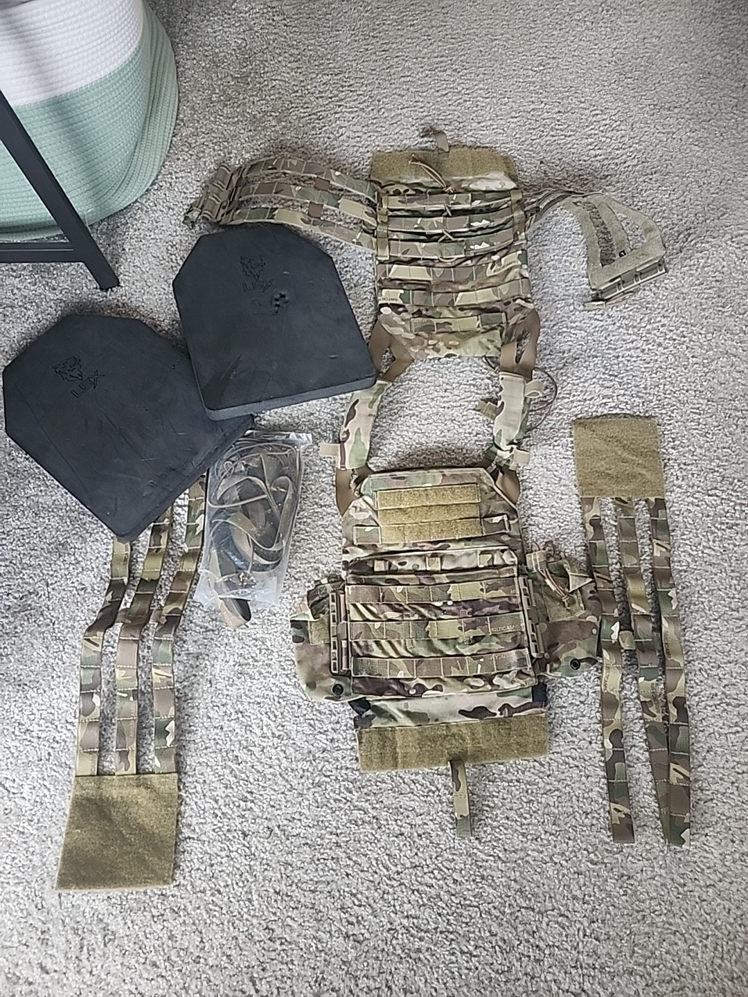 Crye Precision JPC 1.0 Large Multicam MOS Tube Cummerbund AXL Admin Zipper Extra