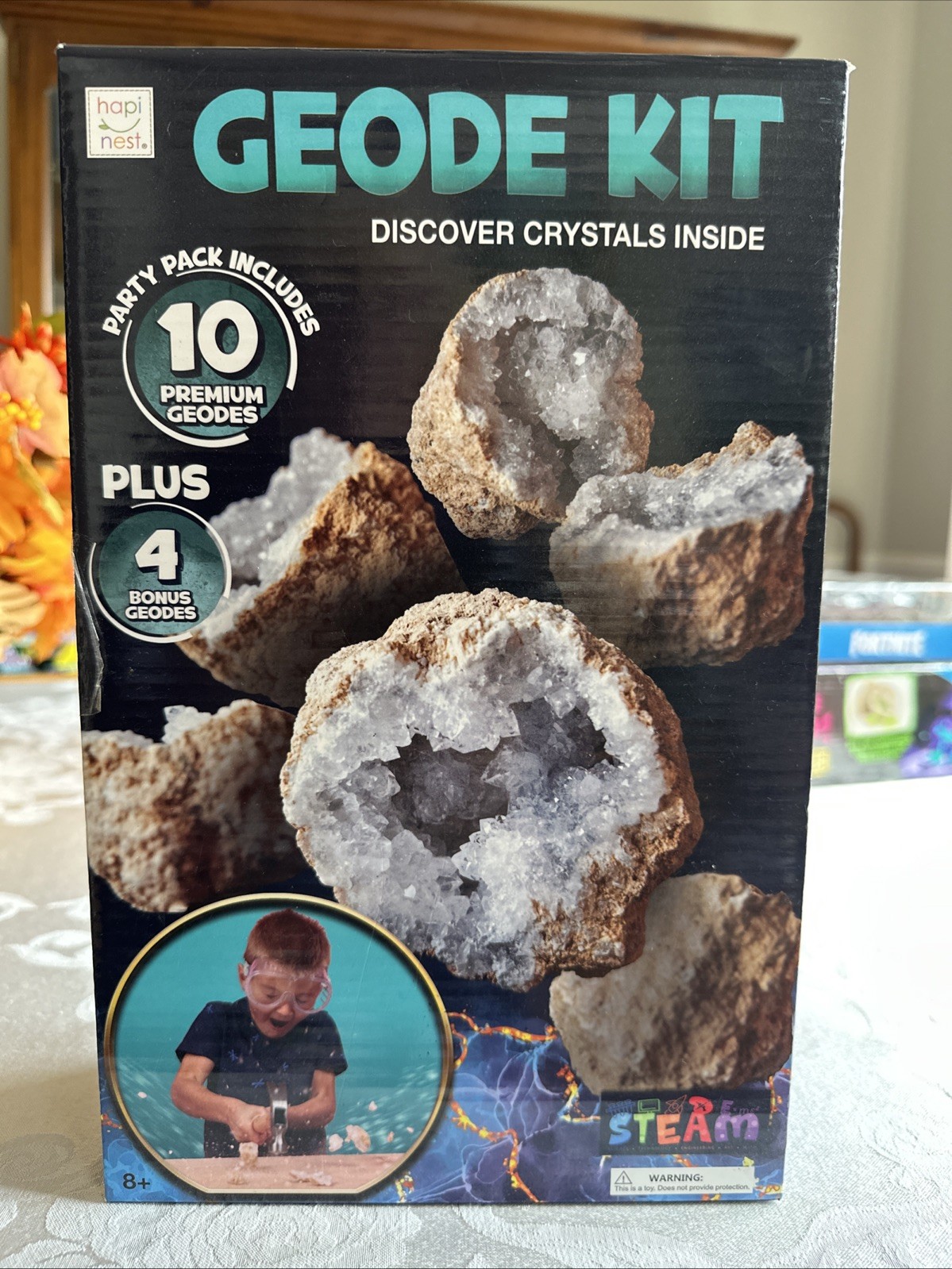 HAPI NEST BIRTHDAY PARTY PACK Contains 10 Premium Geodes Plus 4 Bonus Geodes