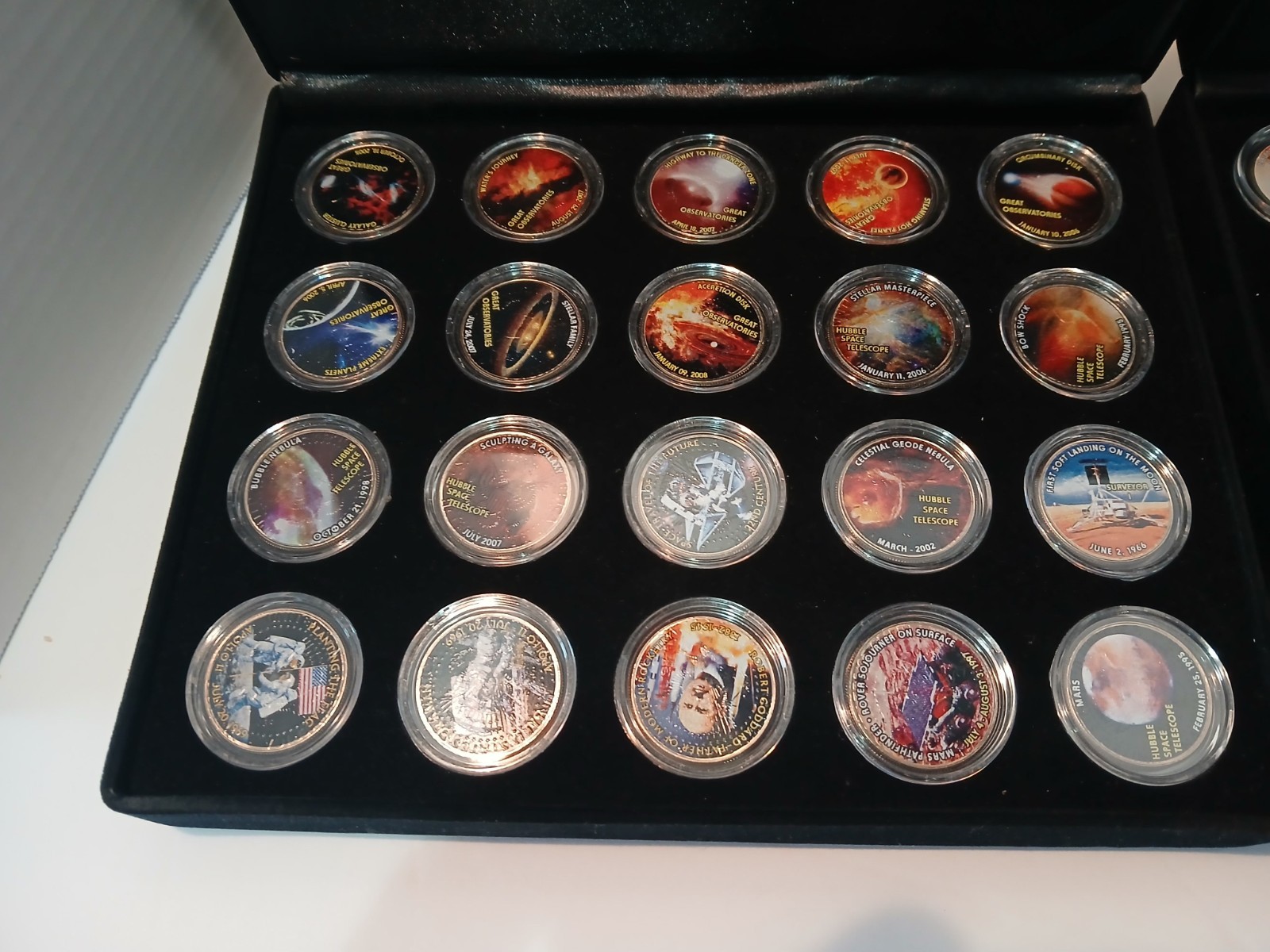 Kennedy Half Dollar coins Space Program commemorative painted collectabel coins