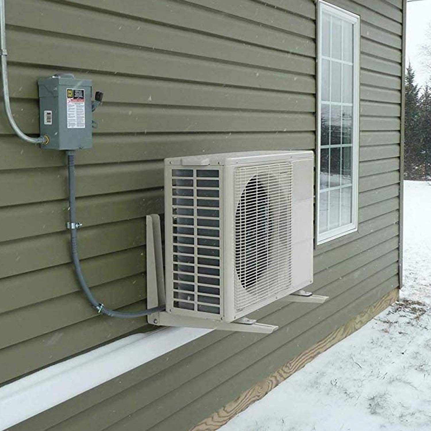 Mini Split AC Bracket: Folding Wall Mount for Ductless Mini Split AC/ Heating...