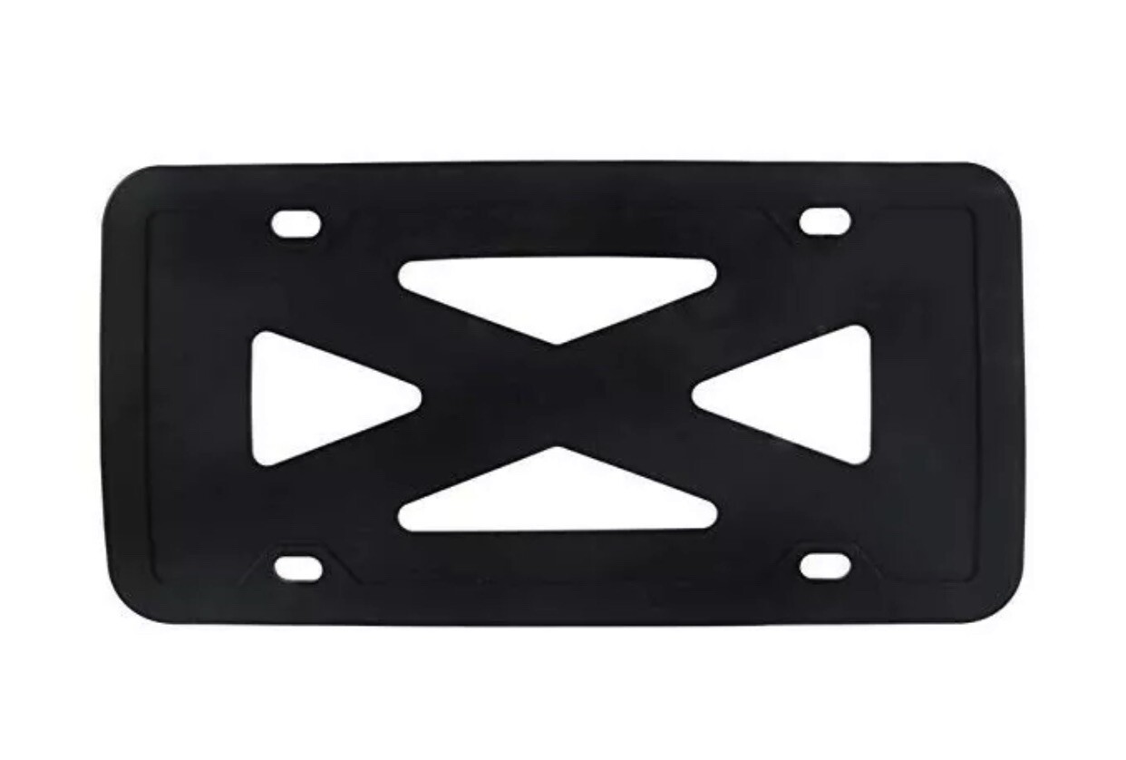 2 Packs Silicone License Plate Frames Holder Universal American Auto Black Frame