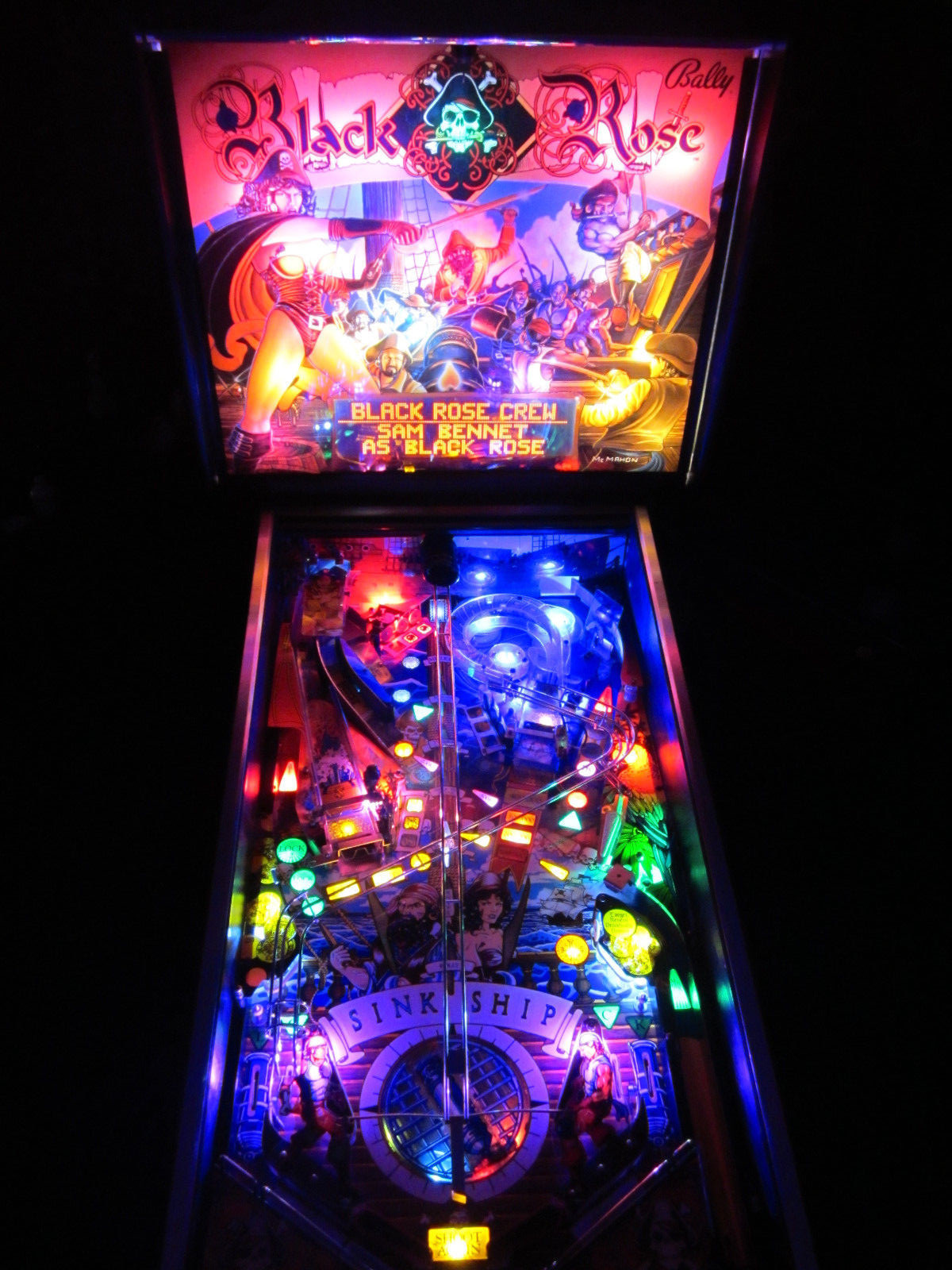 BLACK ROSE NON GHOSTING Lighting Kit custom SUPER BRIGHT PINBALL LED KIT