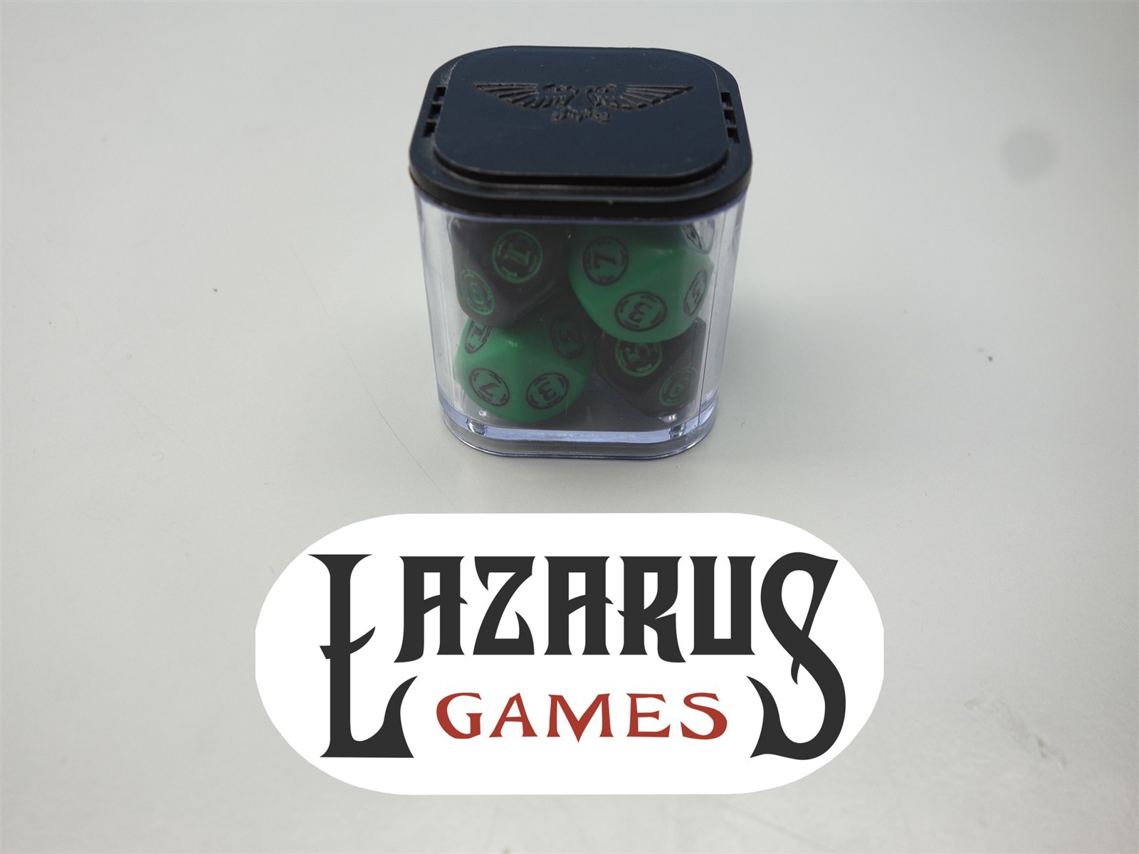 Warhammer 40K: Green & Black Wound Trackers Dice (out of print)