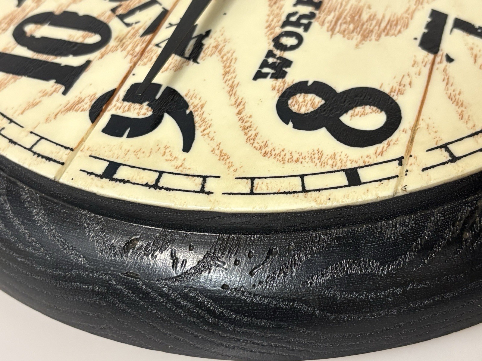 VTG MECHANICAL WINDUP WALL CLOCK WATCHED REPAIRED WORK GUARANTEED (MISSING KEY)