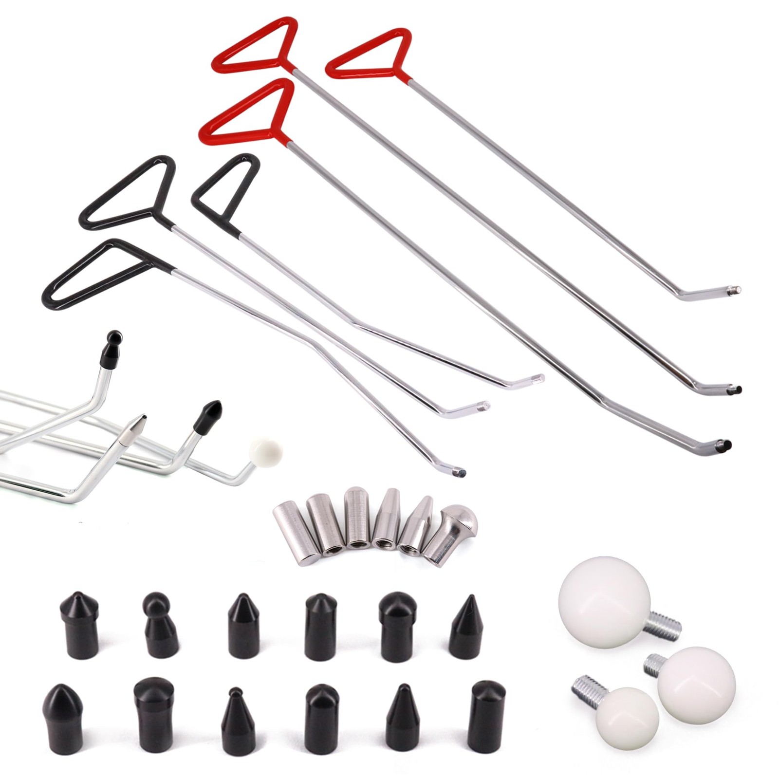 CZJCMECH Dent Repair Tools 6 Pieces of Dent Removal Rods with Awl Head Paintl...
