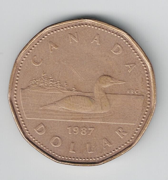 Canada 1$ Coin Fauna Duck 1987 B-2