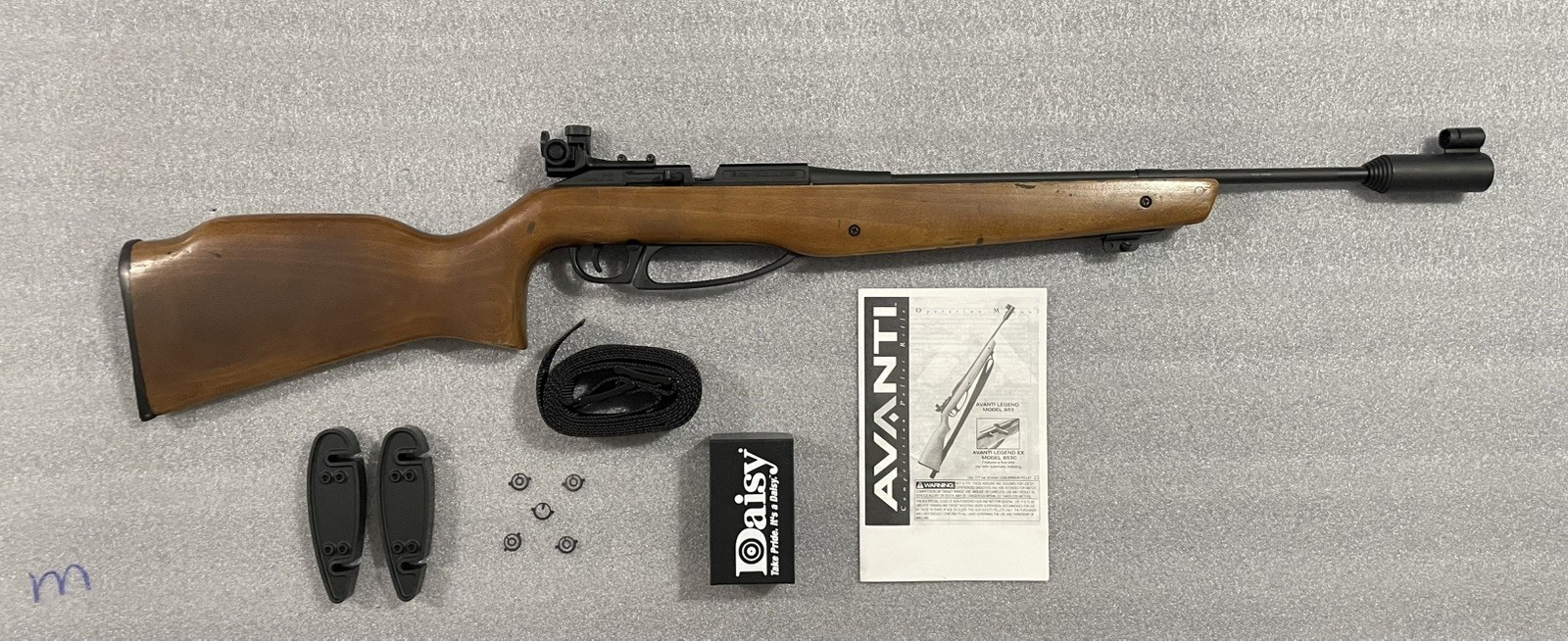DAISY Powerline 853  .177 TARGET MATCH Pellet AIR RIFLE Wood stock Peep Sight