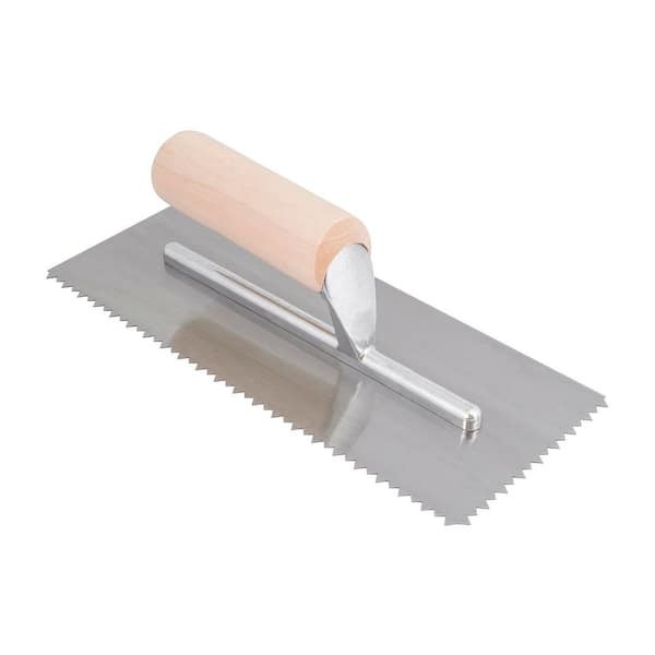 ROBERTS Tiger Tooth 1/4 in. x 3/16 in. V-Notch Trowel is manufactured for the...