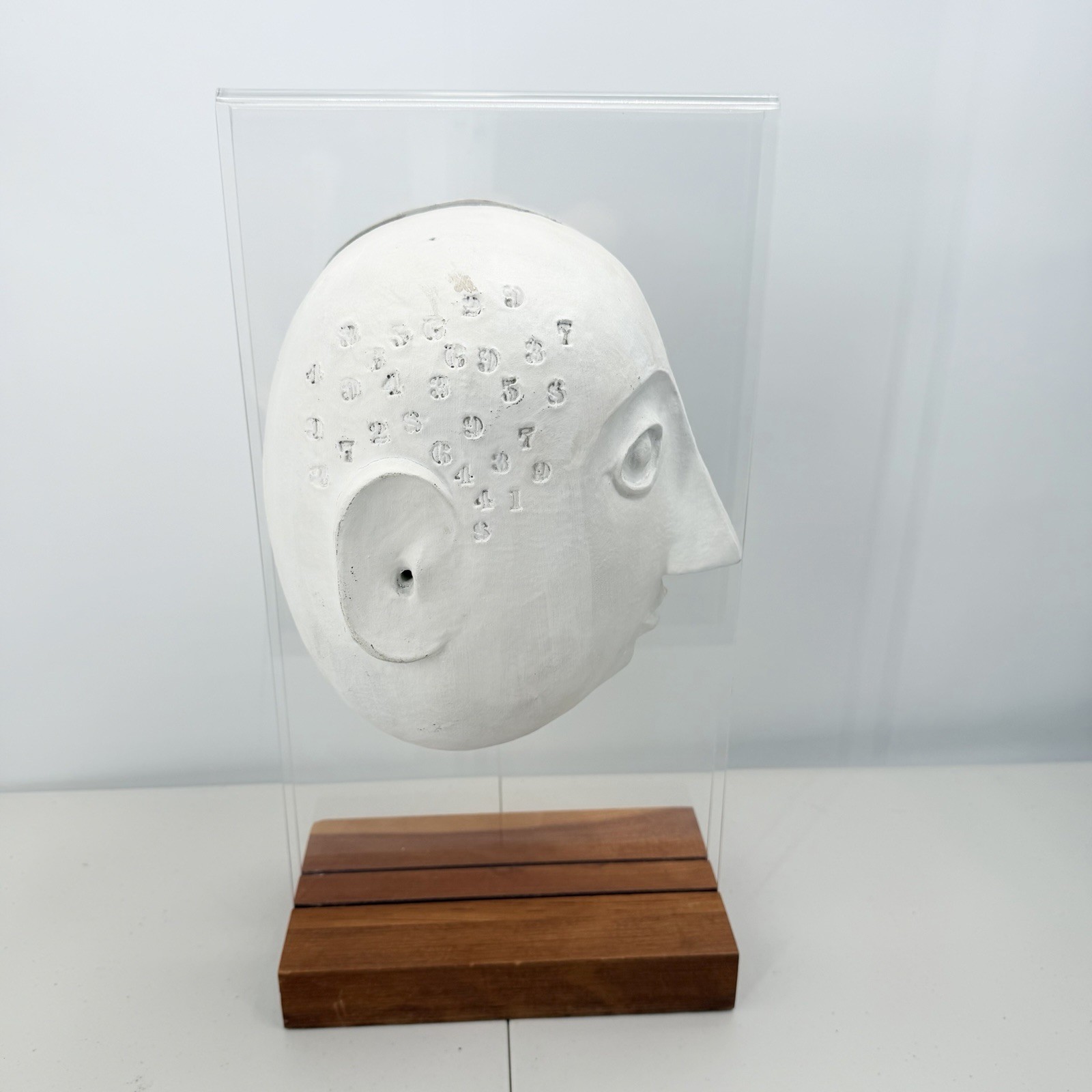 Vintage Bennington Pottery David Gil Ceramic Split Head Face Sculpture MCM Art