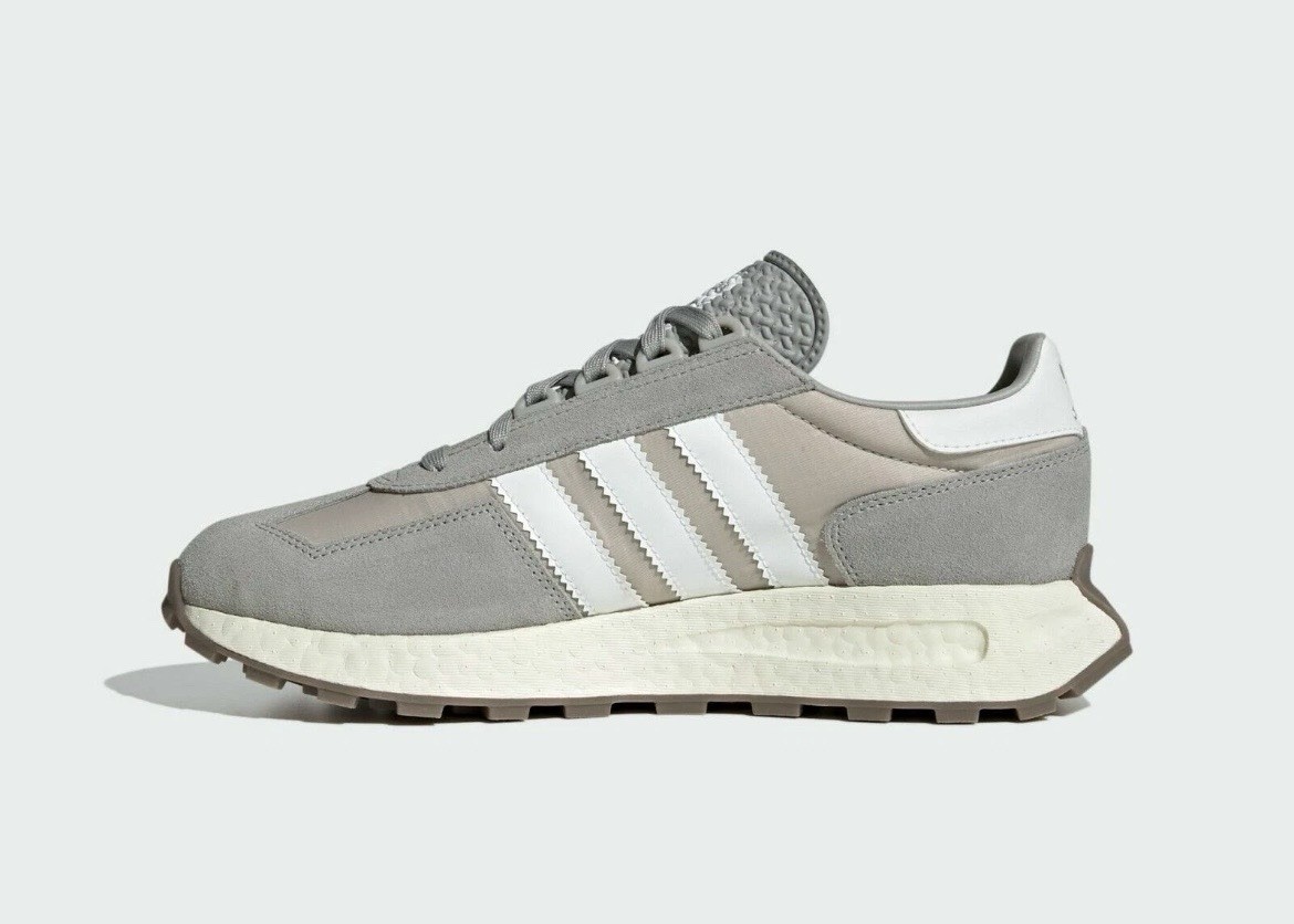 adidas Retropy E5 Lace Up Grey Men's Casual Sneakers Shoes Q47101 NEW