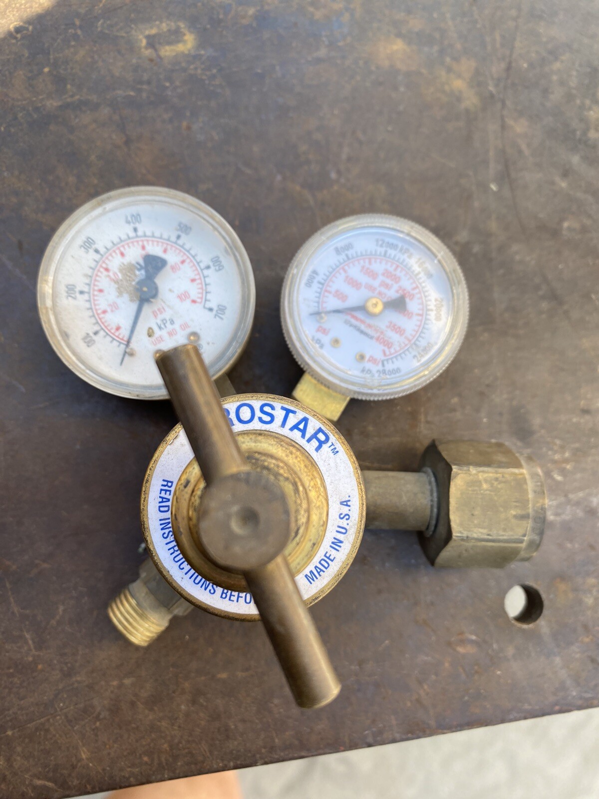 (MC10) PARTs ONLY : Prostar 150-60 Compressed Gas Pressure Regulator Gauge