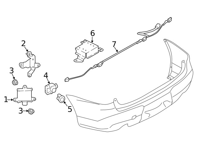 Genuine Subaru Blind Spot Radar 87611XC02A