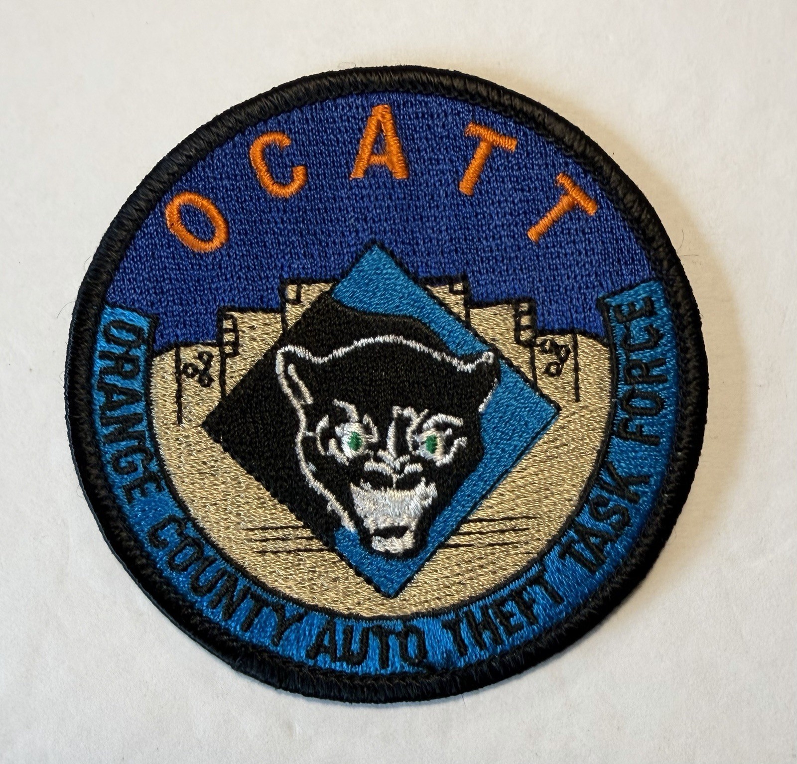 CALIFORNIA OCATT ORANGE COUNTY AUTO THEFT TASK FORCE POLICE SHERIFF PATCH #D30