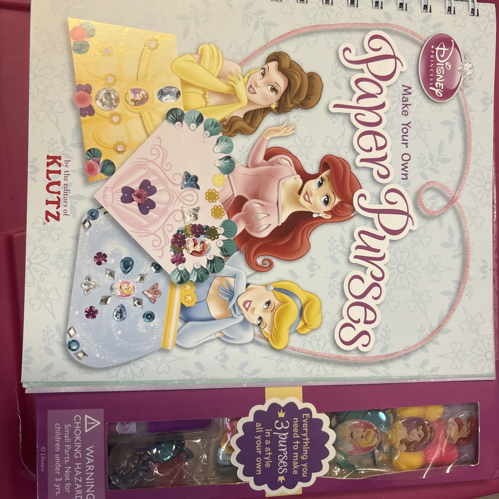 Klutz Craft Disney Princess Paper Purses Nib