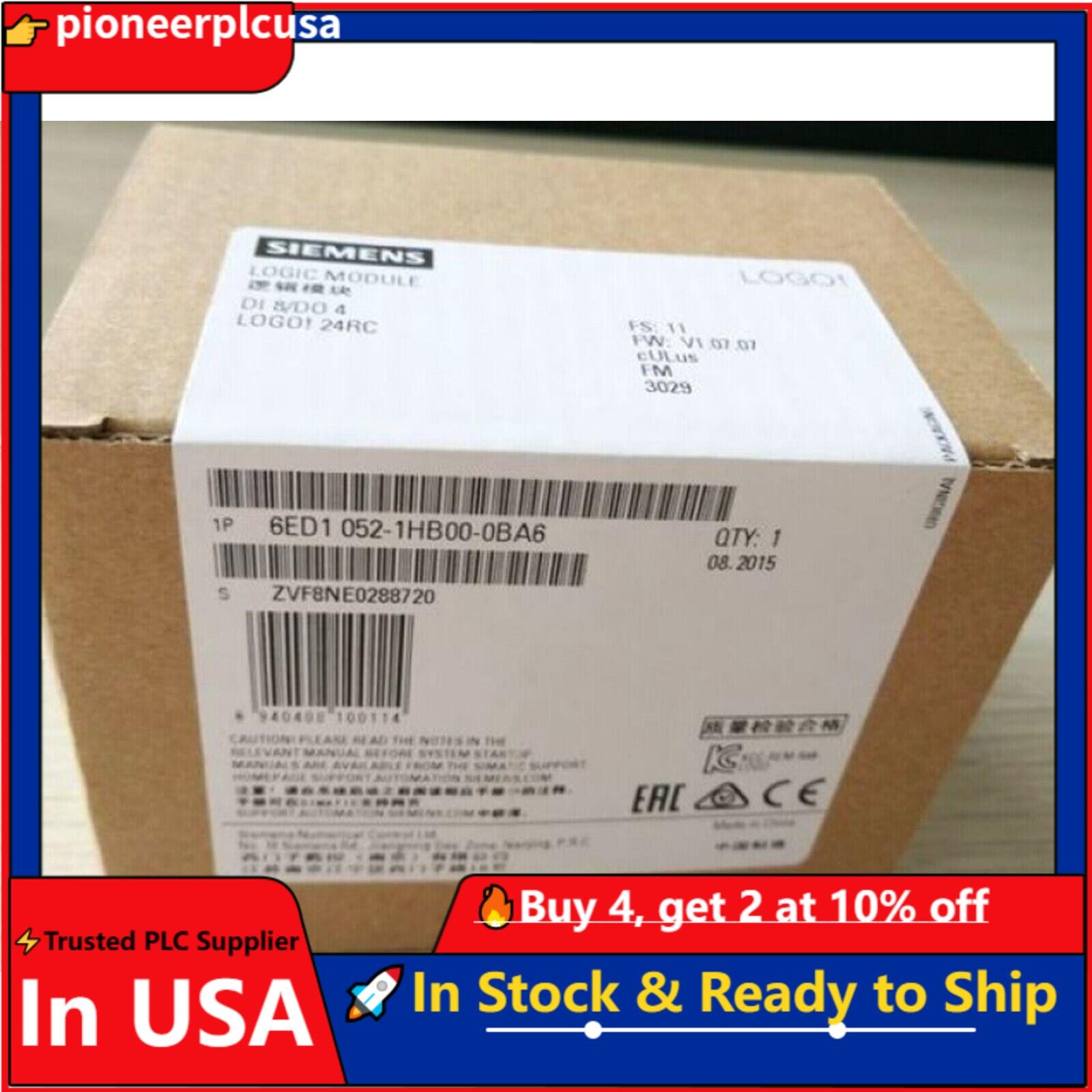 New Siemens 6ED1 052-1HB00-0BA6 6ED1052-1HB00-0BA6 US FREE TAX