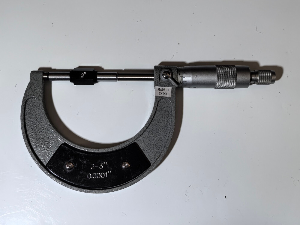 mhc, Outside Micrometer, 2-3"x0.0001", 600-C013