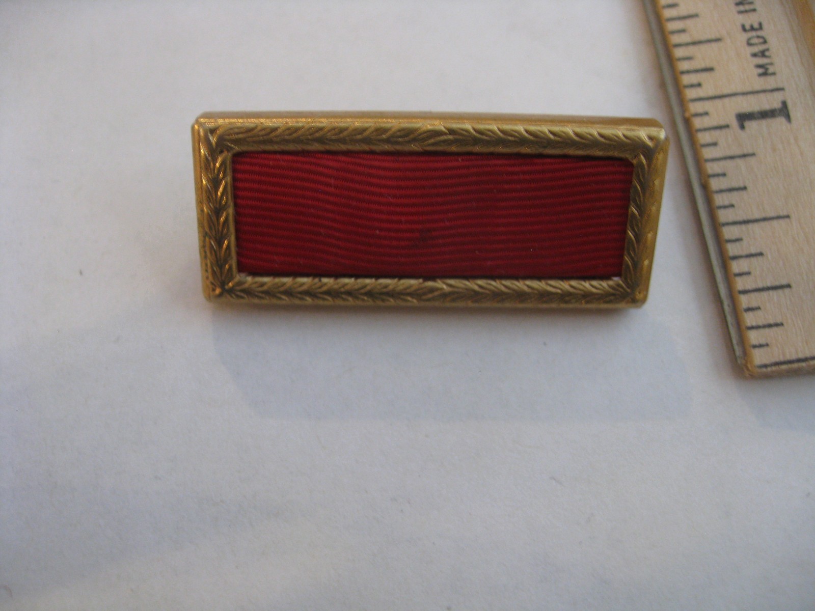 Vintage US Army Military MUC MUA Meritorious Unit Citation Medal Ribbon Bar Pin