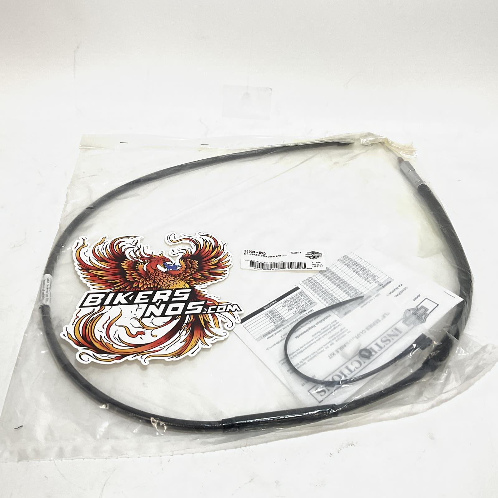 NOS Genuine Harley 2009-2012 CVO Touring 57.5" Clutch Cable 38939-09D