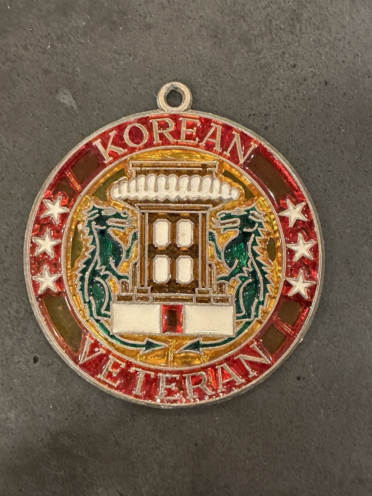 KOREAN WAR VETERAN Suncatcher Ornament 4" Round