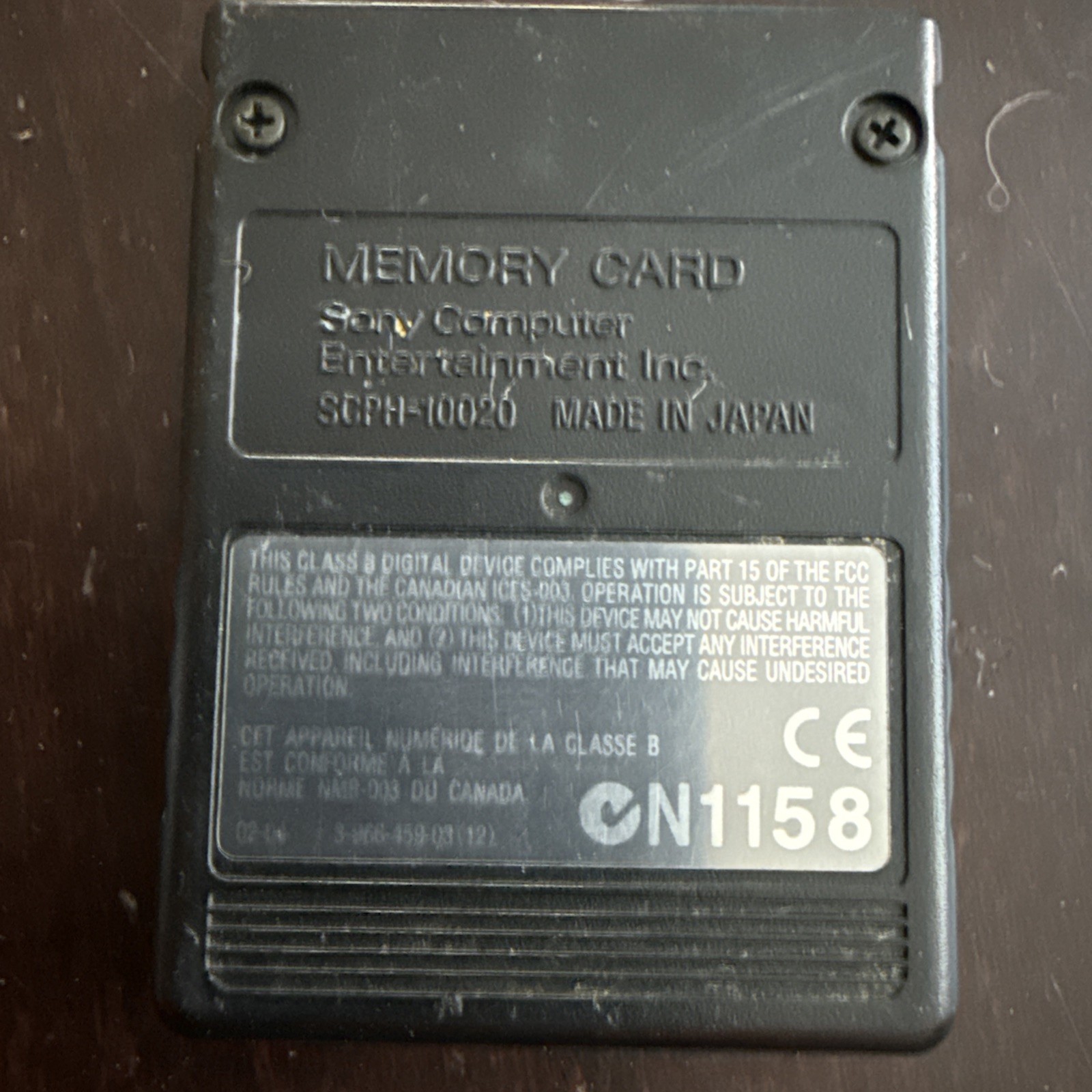 Original Sony 8MB Memory Card MagicGate Black for PlayStation 2 SCPH-10020
