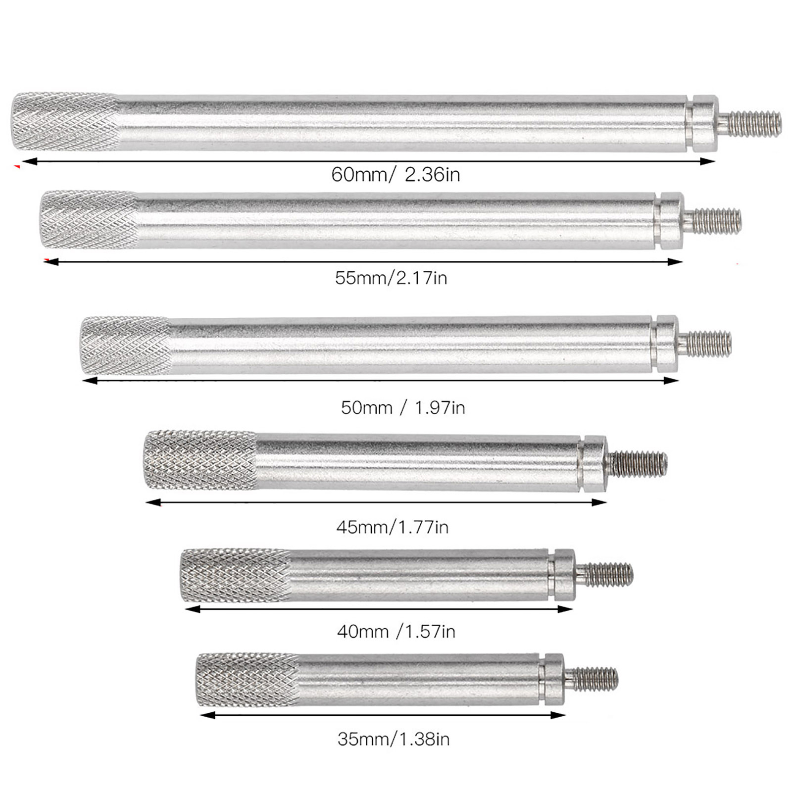 2.5mm Thread Dial Indicator Extension Rod 5mm Diameter Dial Extension Stem