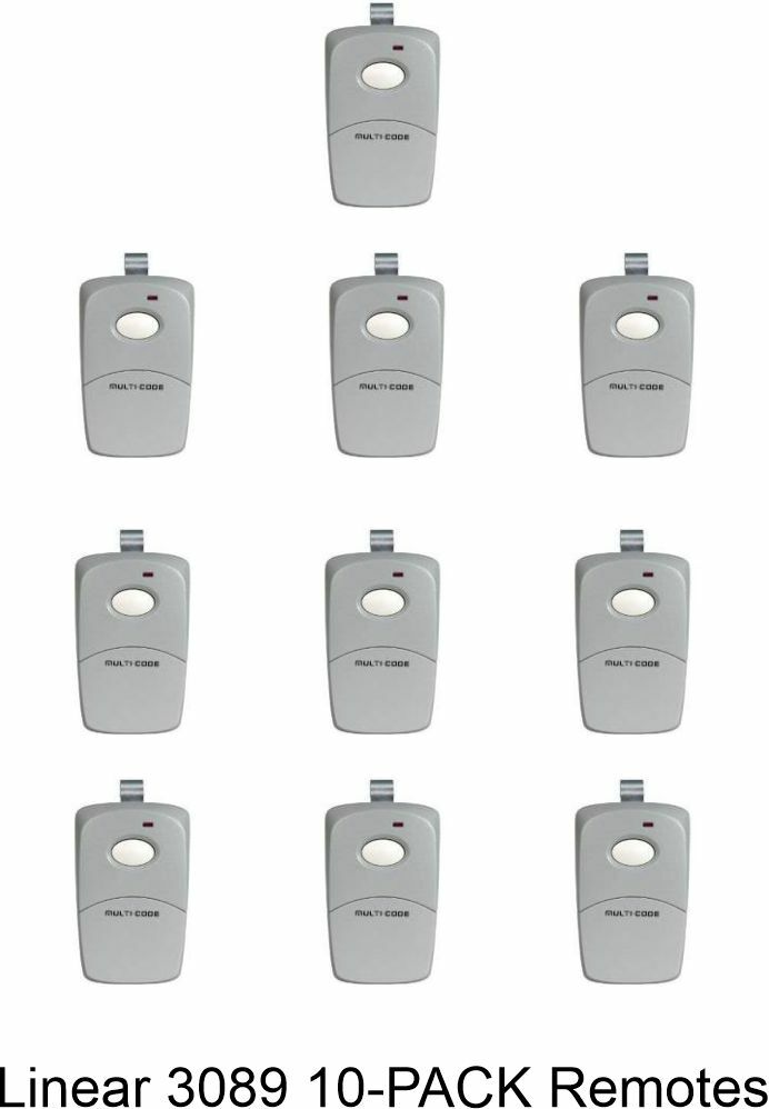 3089 Linear 10PACK Multi-Code Visor Remote Multicode 308911 MCS308911 300mhz