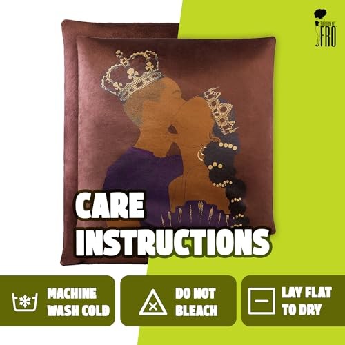 Decorative Throw Pillow – King & Queen Design, Soft Down Alternative Cranberry
