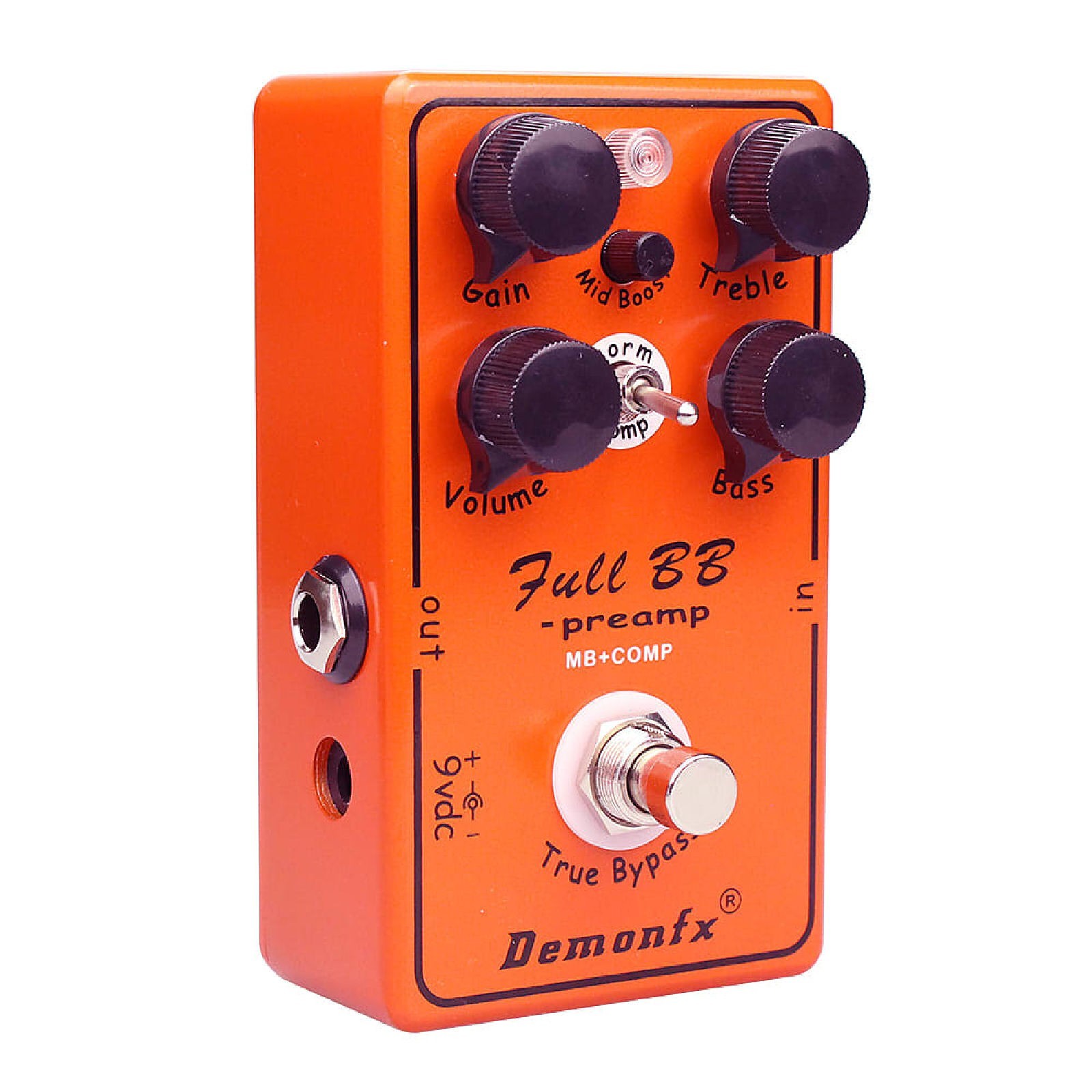 Demonfx FULL BB Preamp and Compressor Double Trouble Guitar Effect Pedal