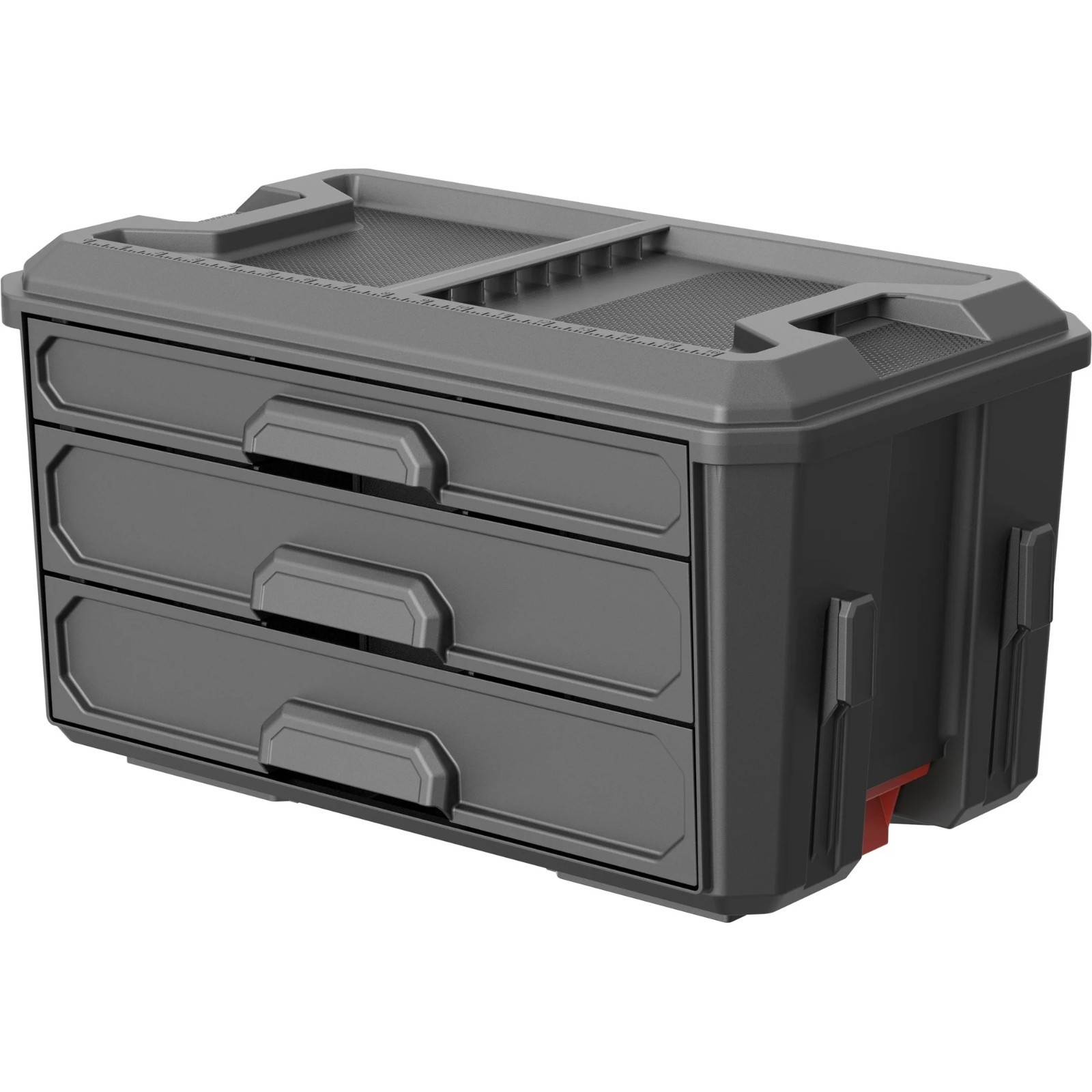 HOT 2026 Hyper Tough Hyper Stack 3 Drawer Tool Storage Box