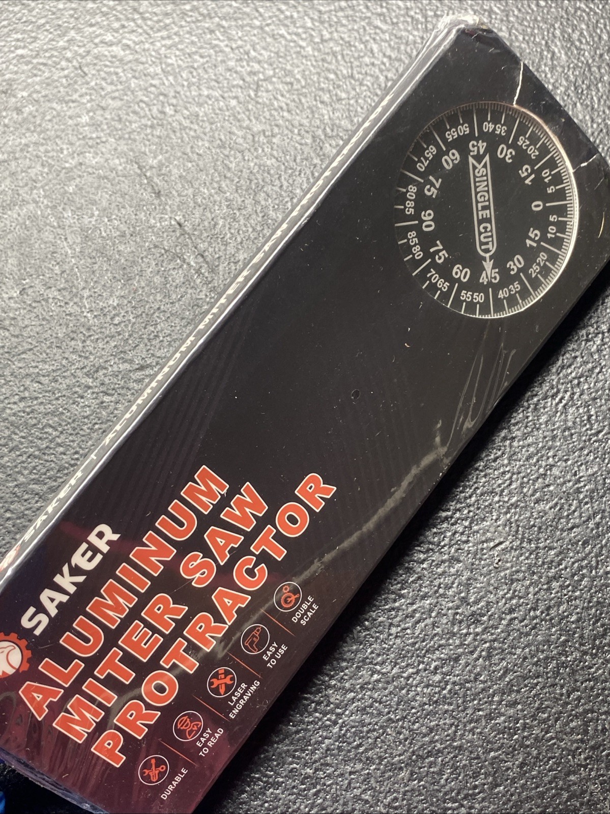 ALUMINUM MITER SAW PROTRACTOR BY SAKER