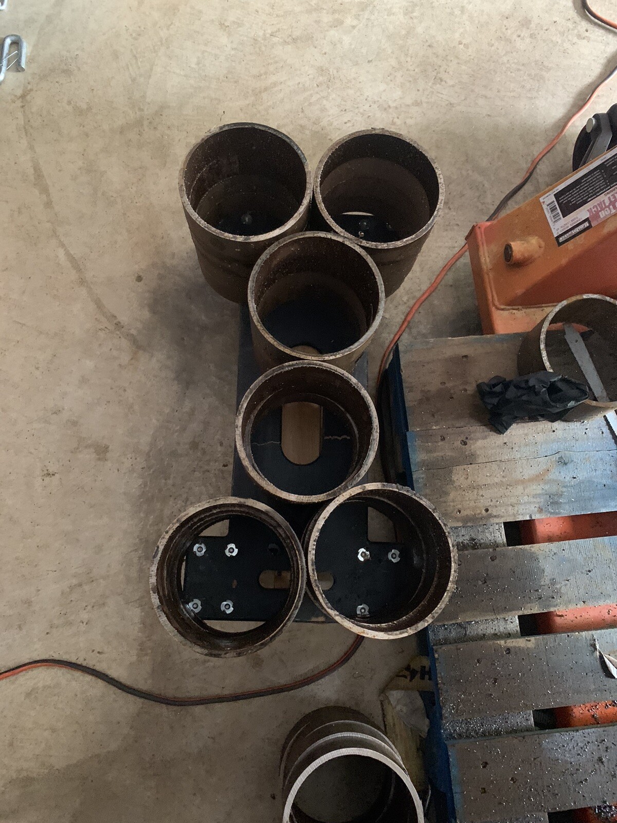 8” X 2” Schedule 40 Pipe Collar Ring For Welding CouponsS 1 Ring Collar